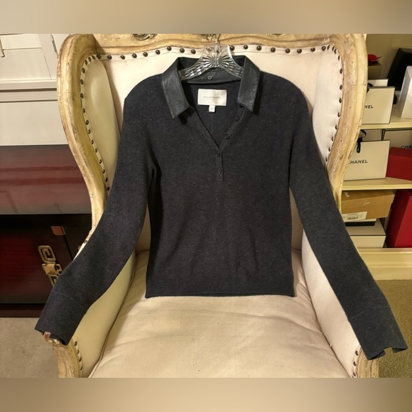 Brochu Walker cashmere, wool, and leather sweater - Picture 10 of 13